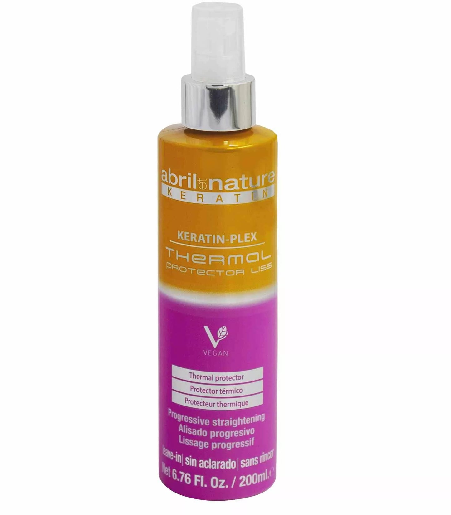 Protector térmico anti-encrespamiento Keratin-Plex Liss. Alisado progresivo