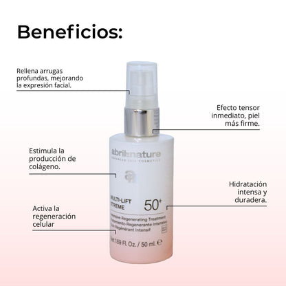 Crema Facial Regenerante Intensiva Anti-Arrugas 50+