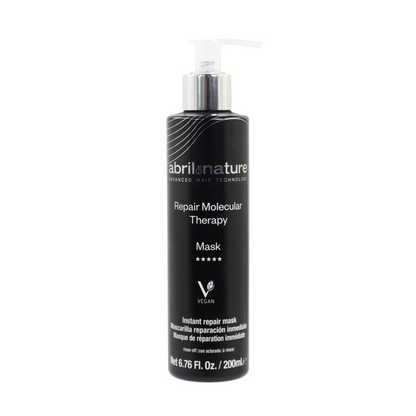 Mascarilla reparadora Molecular Therapy nutre y recupera la fibra capilar.