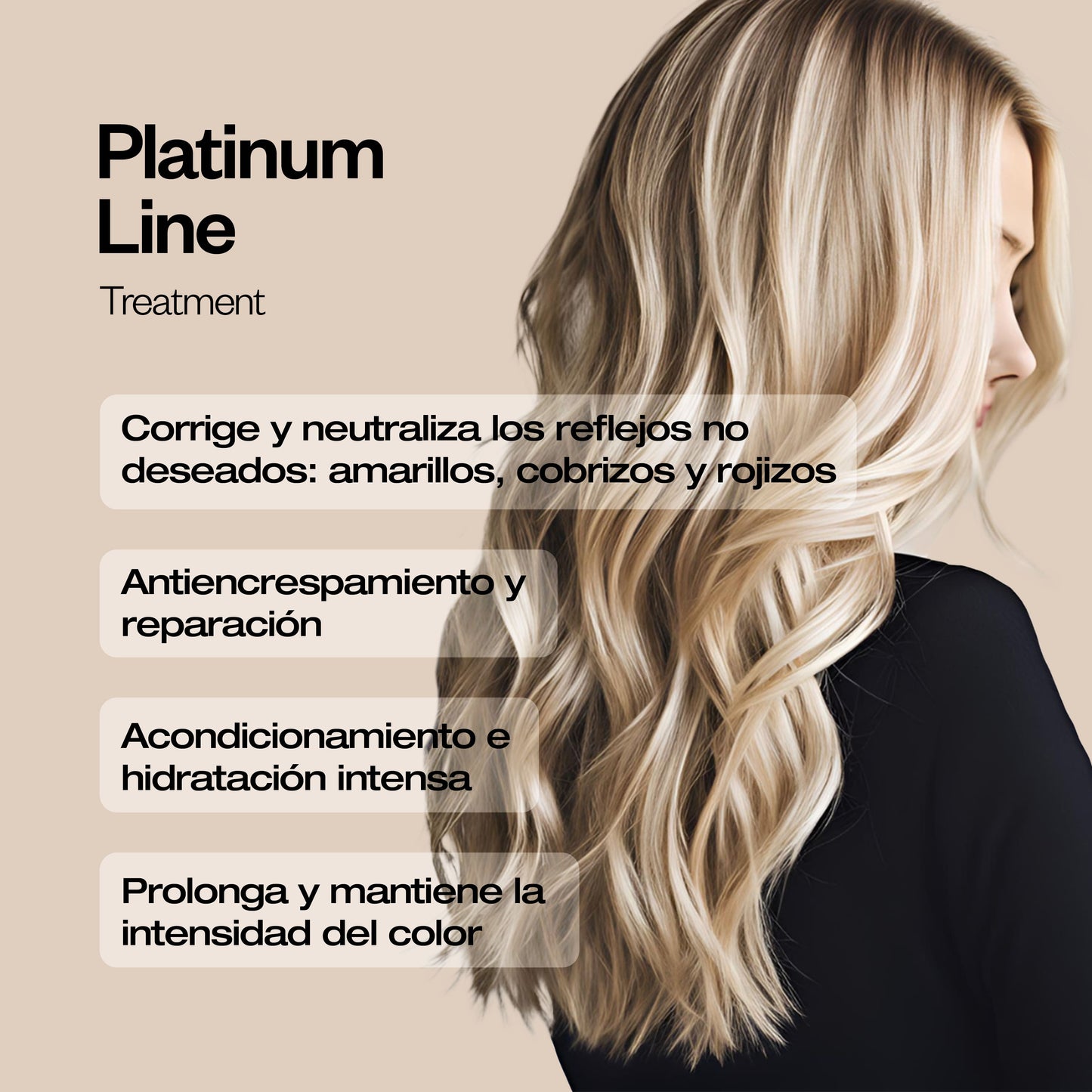 Mascarilla violeta Platinum para cabellos rubios y canas